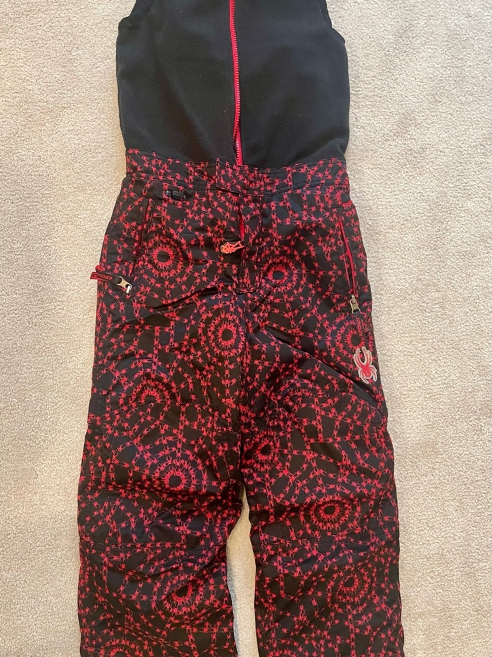 Kids Spyder Snow Pants bib - size 7